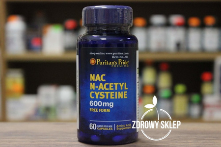 Puritan's Pride NAC N-Acetylo Cysteina 600mg 60 kapsułek