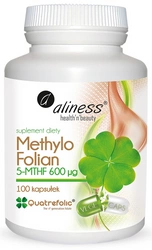 aliness Methylo Folian 5-mthf 600mcg 100 kapsułek