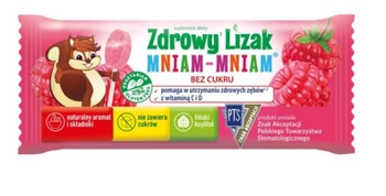 Starpharma Zdrowy lizak Mniam-Mniam  malina z witaminą C i D 1szt