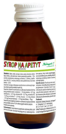 HERBAPOL KRAKÓW  Syrop na apetyt 100ml