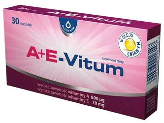 OLEOFARM A+E-Vitum witaminy A i E 30 kapsułek