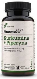 PharmoVit Kurkumina + Piperyna ekstrakt 247mg 90 kapsułek