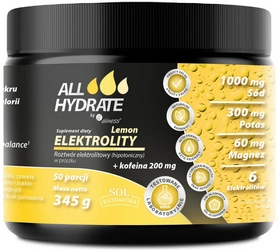 aliness ALLHydrate Elektrolity Lemon plus Kofeina 345g