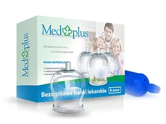 MED-PLUS Bańki bezogniowe z pompką ergonomiczną 8sztuk