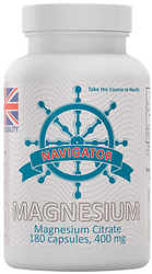 Navigator Magnesium cytrynian magnezu 400mg 180 kapsułek