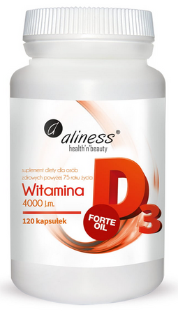 Aliness Witamina D3 Forte 4000IU 120 kapsułek