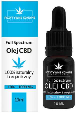 Pozytywne Konopie olejek CBD 10% FullSpectrum 10ml