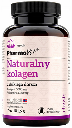 PharmoVit Naturalny kolagen z dzikiego dorsza proszek 101,6g