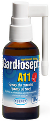 ASEPTA Gardłosept A11 spray do gardła i jamy ustnej 10ml