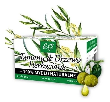 ETJA Mydło 100% Tamanu Drzewo Herbaciane 80g