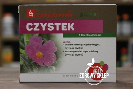 Zyskaj Zdrowie CZYSTEK wyciąg 250mg 60 tabletek