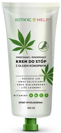 BOTANIC HELP Krem do stóp z olejem konopnym 100ml