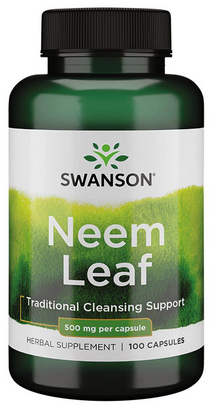 Swanson Neem Leaf miodla indyjska 500mg 100 kapsułek