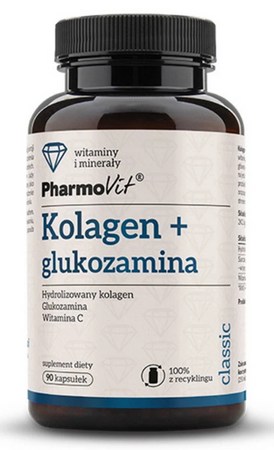 PharmoVit Kolagen plus glukozamina 90 kapsułek