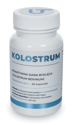 Visanto KOLOSTRUM siara bydlęca 200mg 60 kapsułek