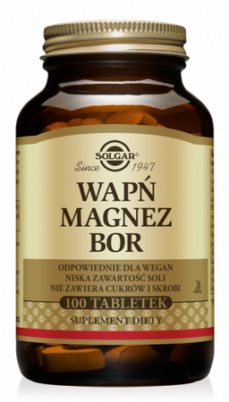 Solgar Wapń Magnez Bor  100  tabletek