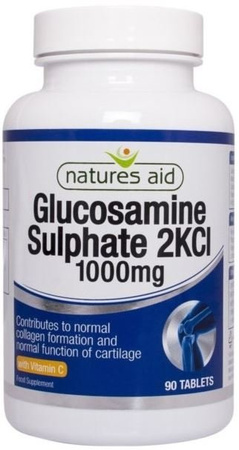 Natures Aid Glucosamine Sulphate 2KCl siarczan glukozaminy 1000mg 90 tabletek