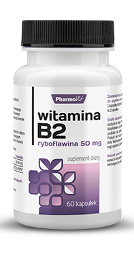 PharmoVit Witamina B2 ryboflawina 50 mg 60 kapsułek