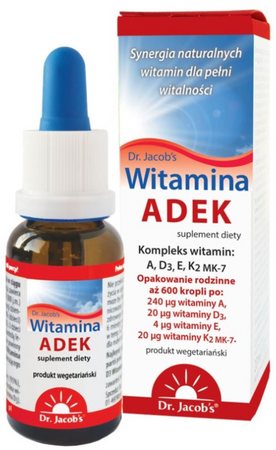 Dr. Jacob's Witamina ADEK A+D3+E+K2 krople 20ml