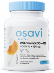 Osavi Witamina D3 4000 IU K2 150mcg 60 kapsułek