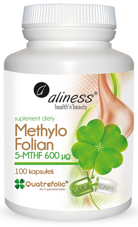 aliness Methylo Folian 5-mthf 600mcg 100 kapsułek