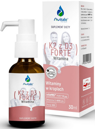 Avitale Witamina K2 z D3 Forte krople 30ml