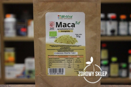 MyVita MACA Bio sproszkowany korzeń eko 50g