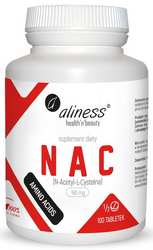 aliness NAC N-Acetyl-L-Cysteine 190mg 100 tabletek