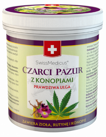 SwissMedicus Czarci Pazur z konopiami 250ml