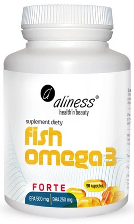 aliness Fish Omega 3 FORTE 500/250mg 90 kapsułek