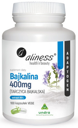 aliness Bajkalina tarczyca bajkalska 400mg 100 vege kapsułek