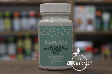 Visanto KAPUSTA liofilizat soku z ekologicznej kapusty kiszonej 300mg 60 kapsułek