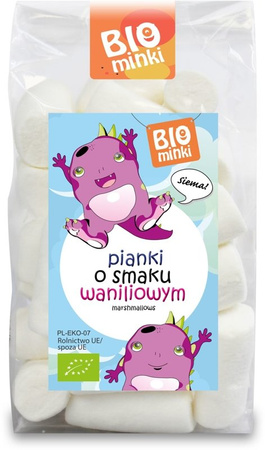 BIOMINKI Pianki o smaku waniliowym BIO 100 g