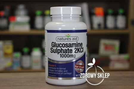 Natures Aid Glucosamine Sulphate 2KCl siarczan glukozaminy 1000mg 90 tabletek