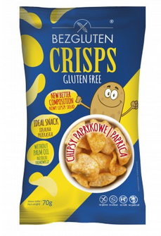 BEZGLUTEN Crisps o smaku paprykowym bezglutenowe 70g