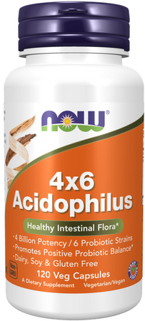 NOW Foods Acidophilus 4x6 120 vege kapsułek