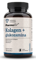 PharmoVit Kolagen plus glukozamina 90 kapsułek