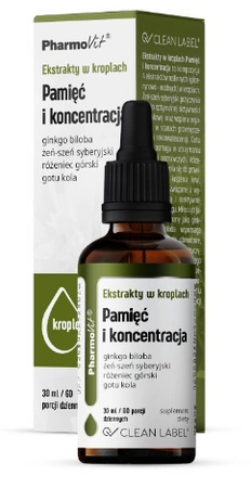 PharmoVit Ektrakt Pamięć i koncentracja 30 ml