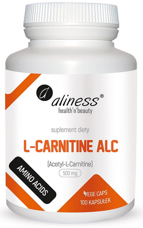 aliness L-Carnityne ALC 500mg 100 vege kapsułek