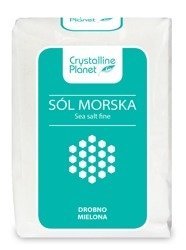 CRYSTALLINE PLANET Sól morska drobno mielona 600 g