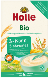 HOLLE Kaszka 3 zboża bezmleczna od 6 miesiąca życia EKO 250g