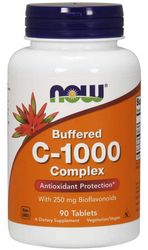 NOW Foods C-1000 Witamina C buffered complex 90 tabletek