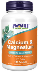 Now Foods Calcium Magnesium wapń magnez 100 tabletek