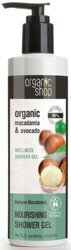 ORGANIC SHOP Odżywczy żel pod prysznic Macadamia i Awokado 280ml