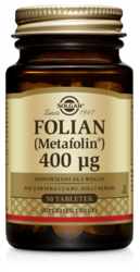 Solgar Folian (Metafolin) 400mcg 50 tabletek