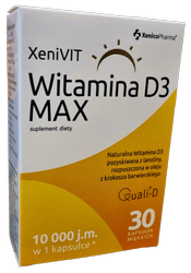 XenicoPharma XeniVIT Witamina D3 MAX 10000 30 kapsułek