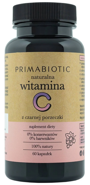 Primabiotic Naturalna Witamina C Z Czarnej Porzeczki 60 Kapsułek Witaminy Witamina C 9155