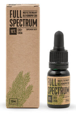 Full Spectrum olejek konopny 12% CBD+CBDA 10ml