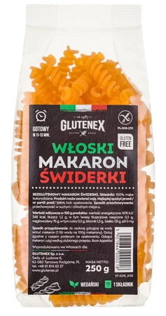 GLUTENEX Makaron bezglutenowy świderki 250g