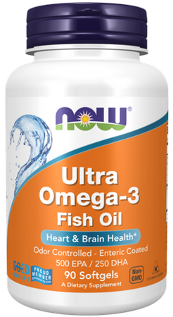 NOW Foods Ultra Omega 3 500EPA 250DHA 90 kapsułek